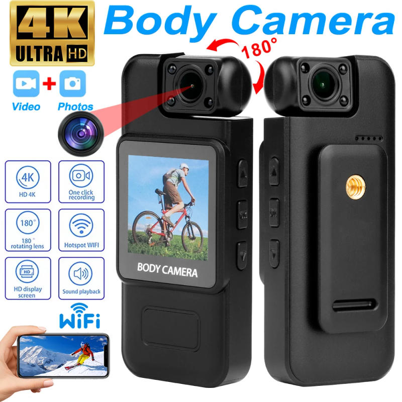 Description Picture 2 of item4K HD WiFi Mini Camera Portable Digital Video Recorder Police Body Cam Infrared Night Vision Sports DV DVR 1080P Small Camcorder
