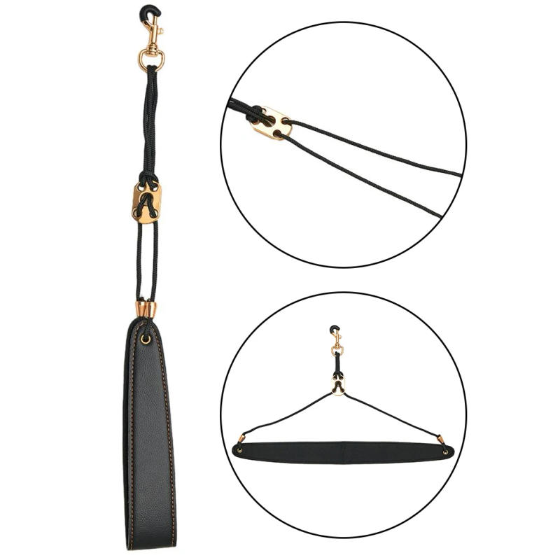 Description Picture 4 of itemLeather Saxophone Strap Saxophone Lanyard Neck Strap Protection Neck For Soprano Tenor Alto Baritone Sax Musical Instrument