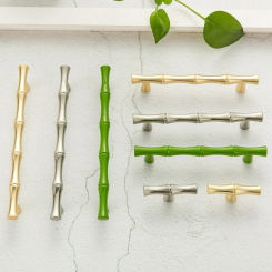 1PC Bamboo Shape Cabinet Handles Drawer Knobs Wardrobe Door Closet Dresser Pulls Creative Furniture Hardware