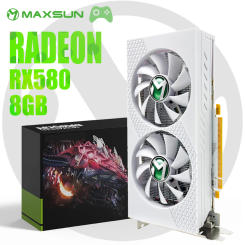 MAXSUN New Video Card AMD Radeon RX580 8GB 2048SP Gaming Graphics Card GDDR5 256Bit GPU for Desktop Computer In Brazil