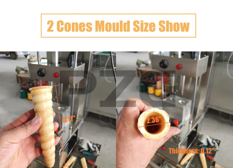 Description Picture 6 of itemHigh Efficiency Sea Snail Shape Pizza Cone Making Machine Food Snack Baking Display Electric Stainless Steel Bread Bakery Oven
