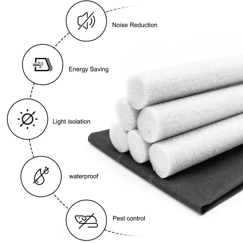 Description Picture 4 of item93cm Waterproof Seal Strip Draught Excluder Stopper Door Bottom Wind Sweep Stopper Door Bottom Guard Double Protector Doorstop