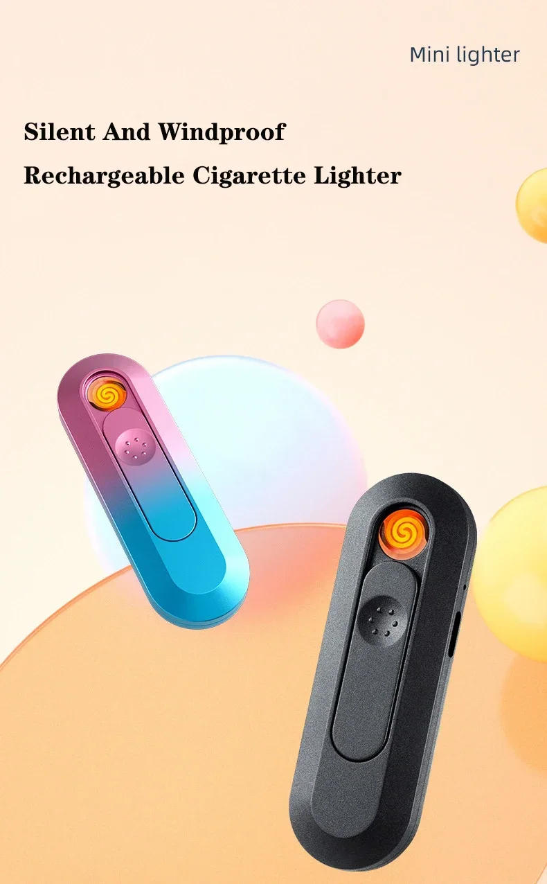 Description Picture 3 of itemNew Mini Tungsten Cigarette Lighter USB Rechargeable Electric Lighter Men's Smoking Accessories Foreign Trade Supply Wholesale