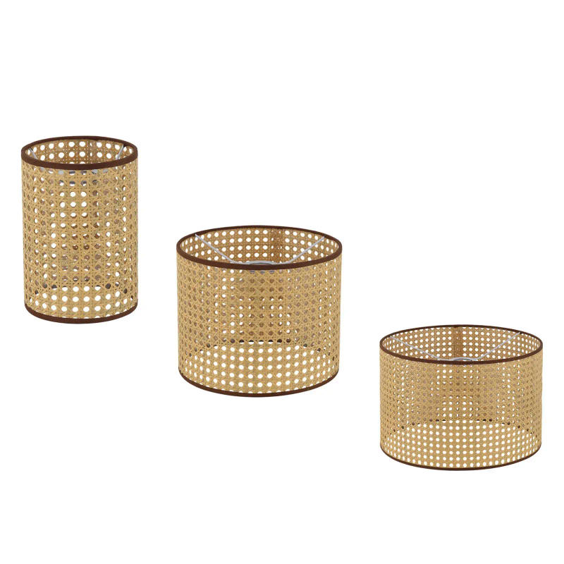 Description Picture 3 of itemImitation Rattan Lamp Shade Ceiling Light Cover E27 Decoration Chandelier Lamp Cover for Farmhouse Bedroom Hotel Cafe Dorm