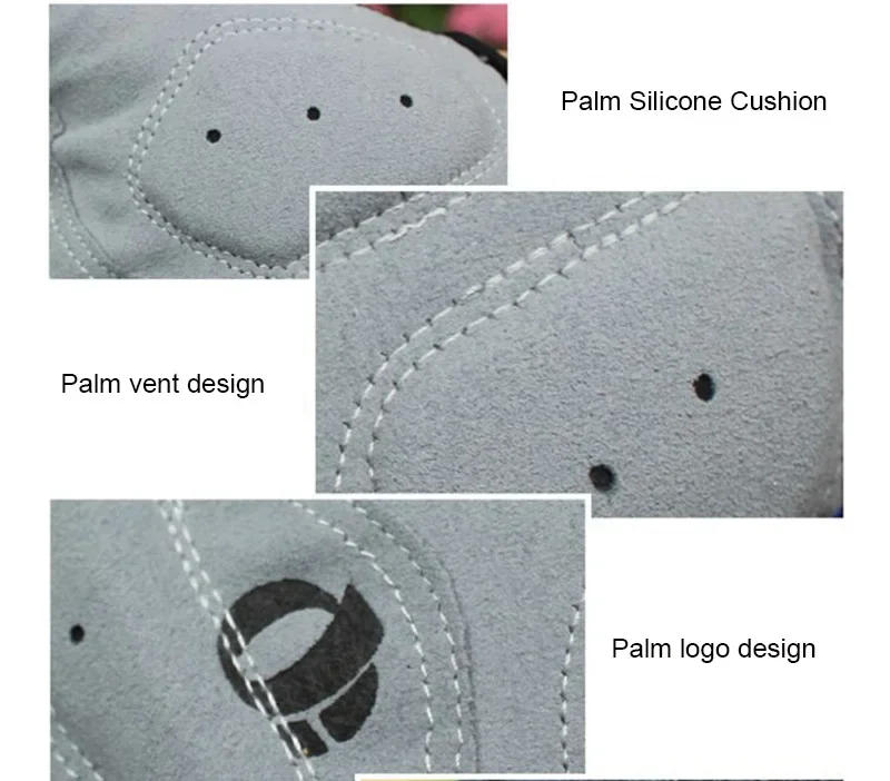 Description Picture 6 of item1Pair Gel Half Finger Cycling Gloves Anti-Slip Anti-sweat Anti Shock MTB Road Bike Gloves Bicycle Left-Right Hand Gloves