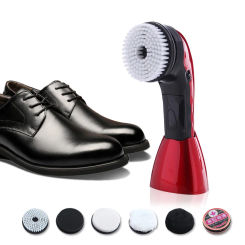 Portable Handheld Automatic Electric Shoe Brush Shine Polisher Battery Charging 2 Ways Power Supply Electric Shoe Polisher