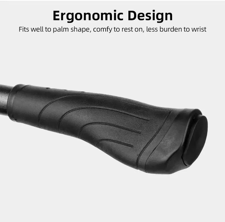 Description Picture 5 of itemDeemount Bicycle Grips Long Short 137mm 93mm Handlebar 22.2mm Rubber Casing Sheath Hand Rest Bar End Lock Swivel Handle P8 SP8