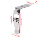 90 Degrees Duck-mouth Buckle Hook Lock Iron Spring Loaded Draw Toggle Latch Clamp Clip Silver Hasp Latch Catch Clasp