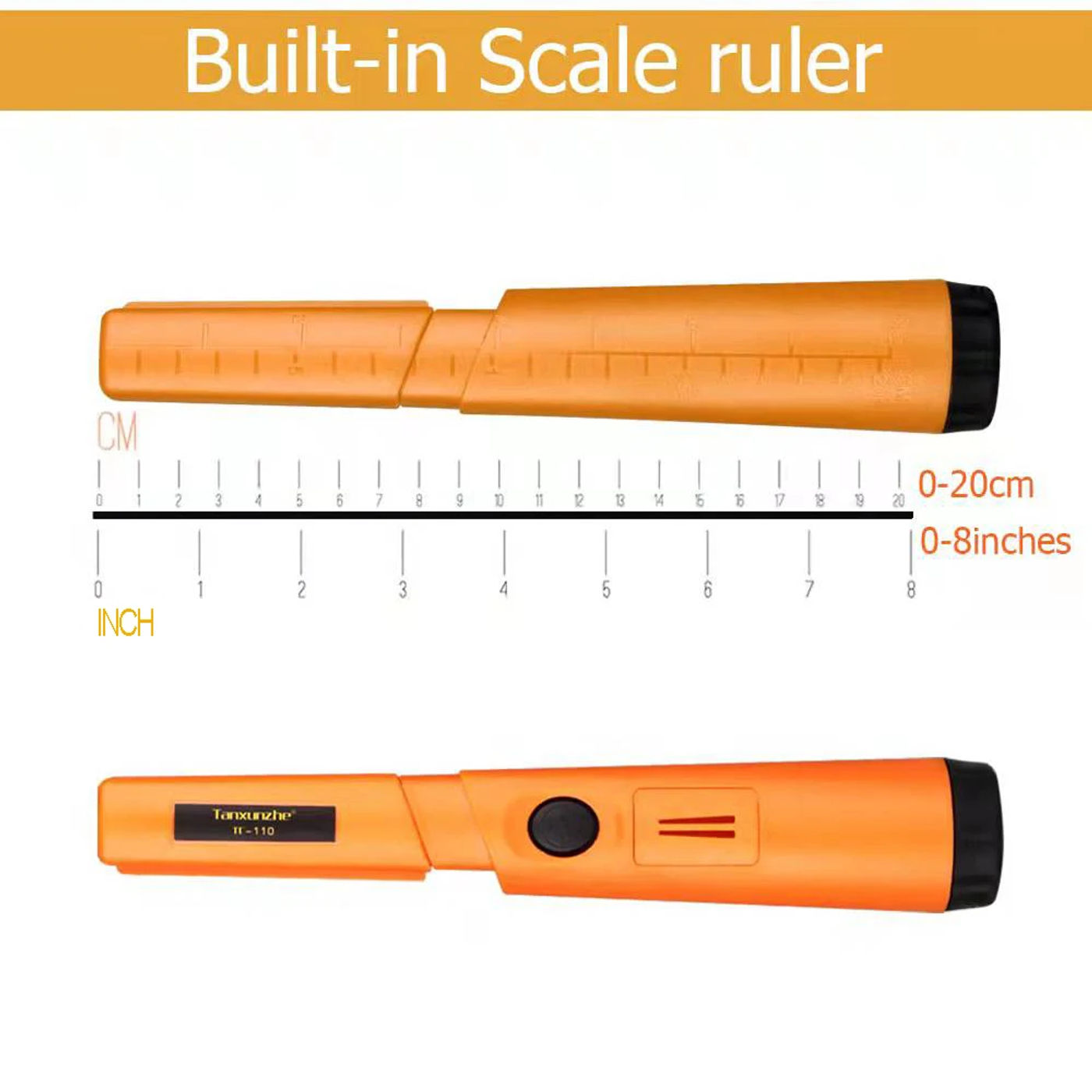 Description Picture 6 of itemNew High Quality Handheld Metal Detector Positioning Rod Detectors IP68 Waterproof Up to 3 Meters into the Water Pinpointing