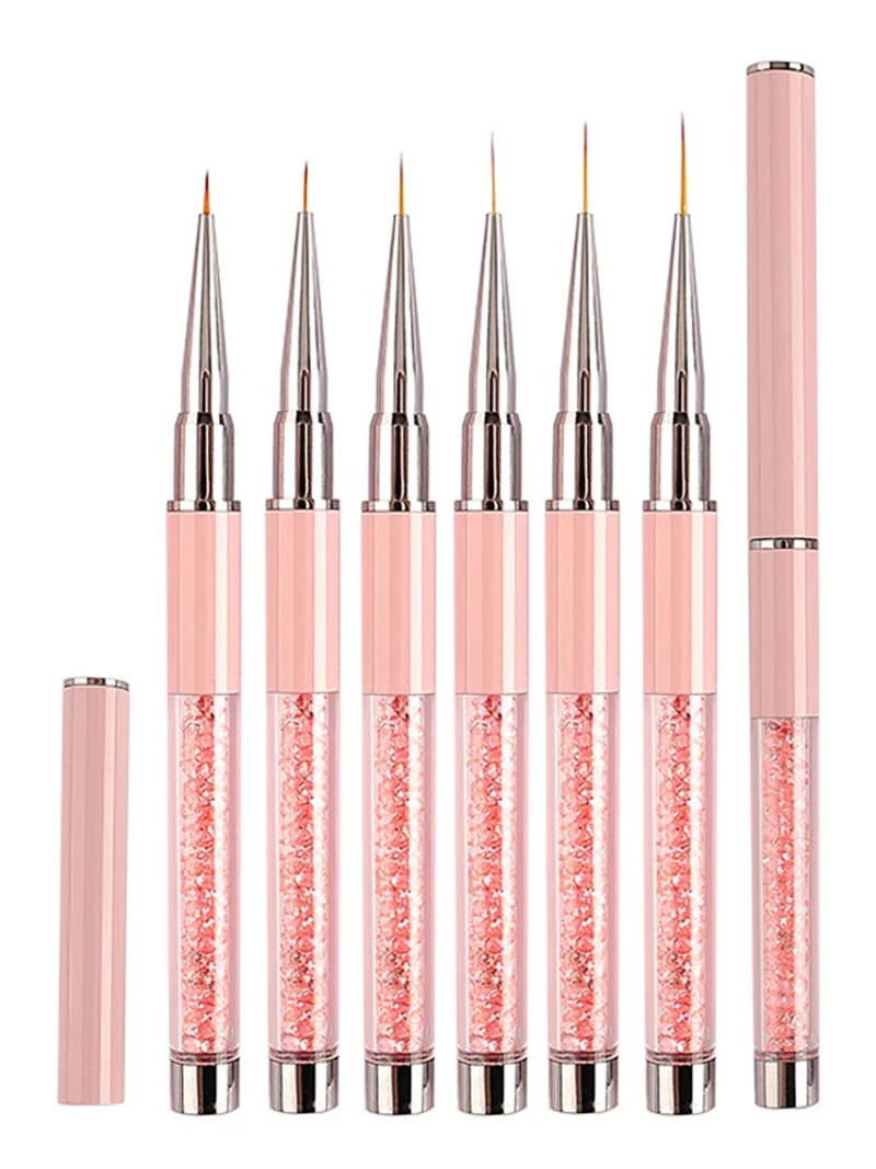 Description Picture 2 of itemPink Nail Art Brushse Pen Lines Stripe Flower Painting Drawing Pen Acrylic UV Gel Extension Grids Nail Brush Manicure Tools 1PCS