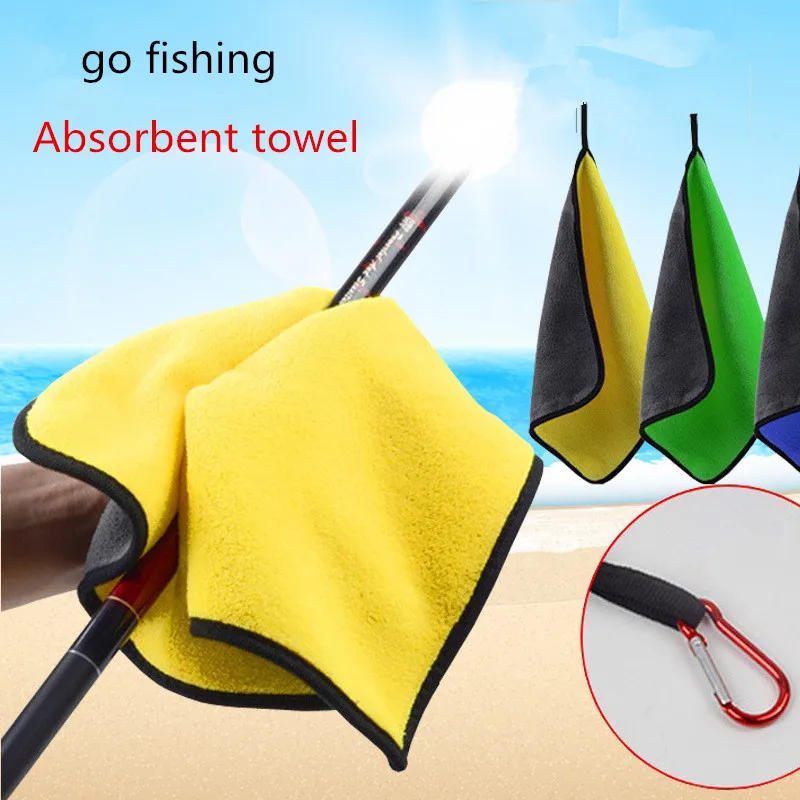 Description Picture 2 of itemOutdoor Sports Thickening Fishing Towel Non-stick Absorbent Fishing Clothing Wipe Hands Soft Towel Fishing Accessories Equipment