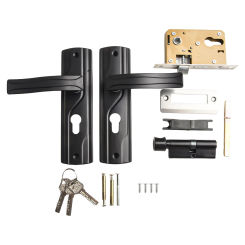 Interior Styles For Bedrooms Bedroom Lock Set Black Door Knob Comfortable Grip Effortless Locking Long-Lasting Performance