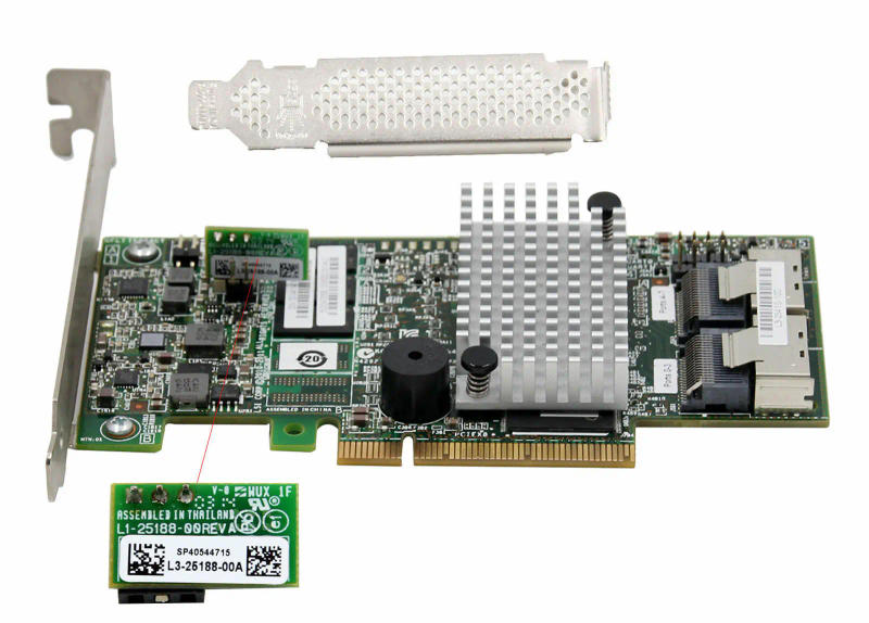 Description Picture 2 of itemLSI 9267-8i PCI-E 3.0 8 Port 512M 6 Gbps SATA/SAS+Key Support RAID 5 6 RAID Cards+8087 Cable