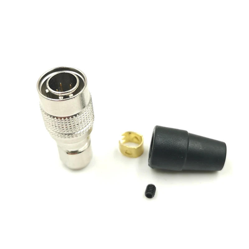 Description Picture 5 of itemHirose Connector 4 pin plug, HR10A-7P-4P, ZOOM Sound Device Cable connector 4 pin plug, Total Station power connector plug