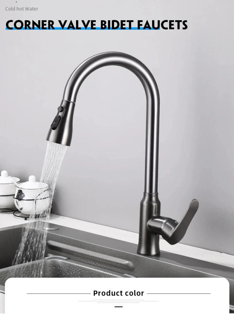 Description Picture 2 of item2025 new kitchen faucet extender 360° rotating nozzle three-speed adjustment powerful scraper home kitchen shower