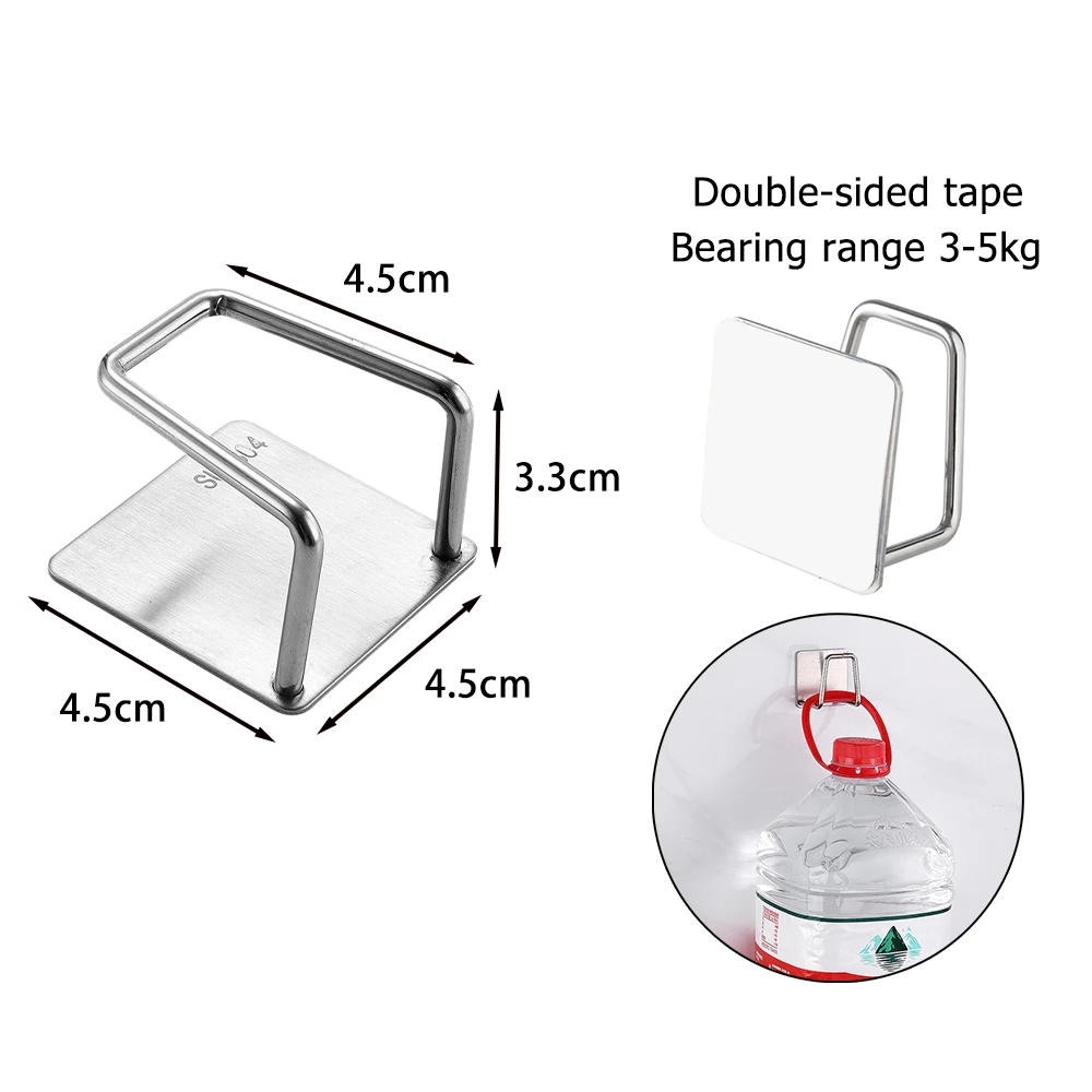 Description Picture 6 of itemKitchen Sponges Holder Stainless Steel Sink Sponges Drain Drying Rack Self Adhesive Storage Holder Wall Hooks Kitchen Organizer