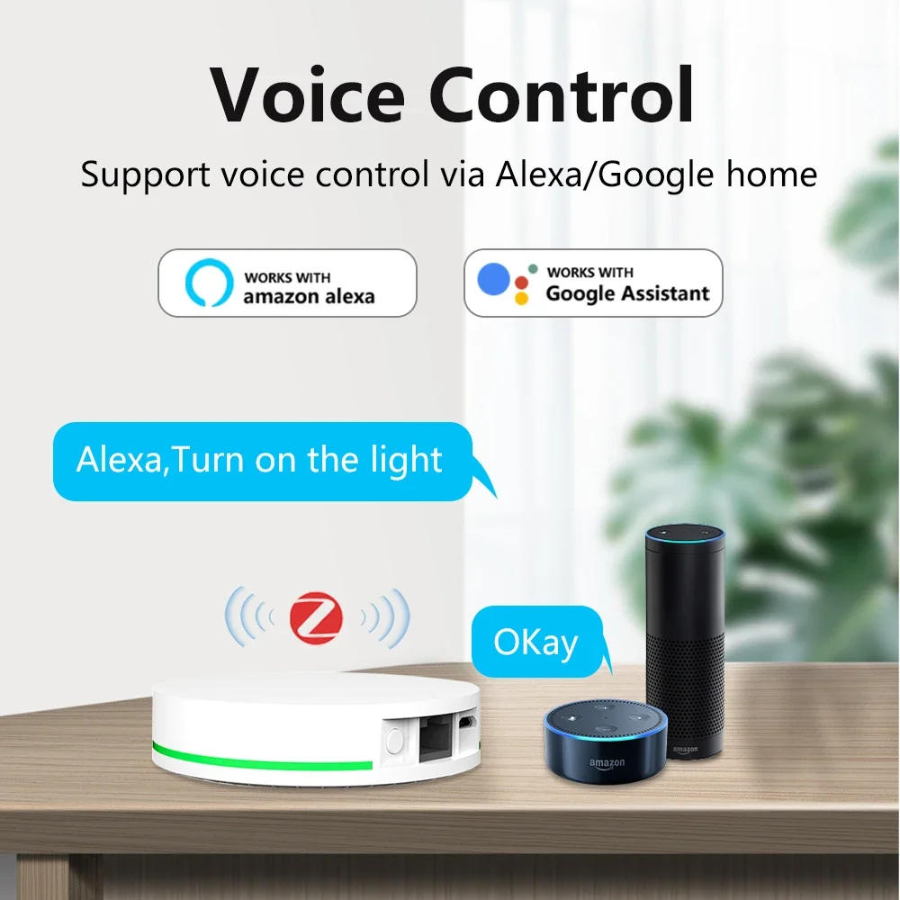 Description Picture 4 of itemTuya ZigBee 3.0 Smart Wire Gateway Hub Smart Home Bridge Wireless Remote Controller Works with Smart Life APP Alexa Google Home