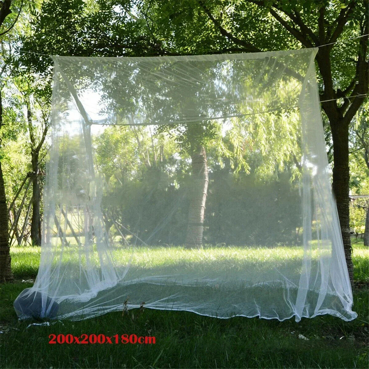 Description Picture 4 of itemNew Outdoor Large White Camping Mosquito Net Travel Portable Mosquito Insect Proof Tent Indoor Bedroom Sleeping Mosquito Net