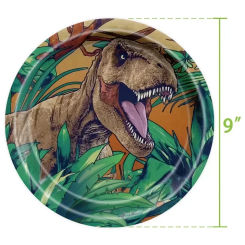 Disney Children's Birthday Party Decoration Dinosaur Theme Disposable Tableware Flag Background Cloth
