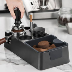 51/53/58mm Coffee Tamper Station Coffee Portafilter Rack Distributor Holder Coffee Ground Knock Box Espresso Tamper Storage Base