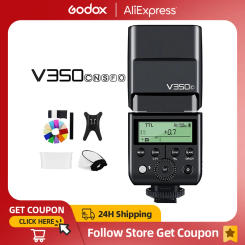 Godox V350C V350N V350S V350F V350O TTL HSS Camera Speedlite Flash Built-in Lithium Battery for Canon Nikon Sony Fuji Olympus