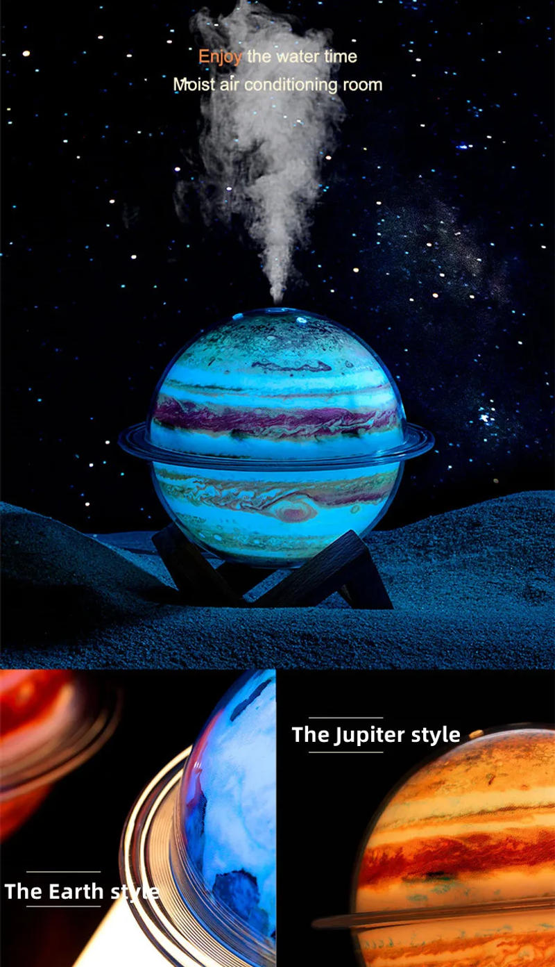 Description Picture 3 of itemGalaxy Humidifier With Colorful Lights Air humidifier USB Humidifier Large Spray Atmosphere Night Light For Home Office Bedroom