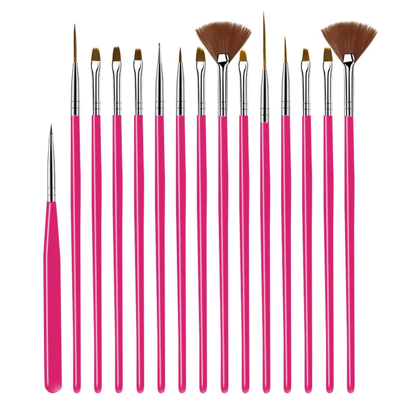 Description Picture 5 of item5/20Pcs Nail Art Brush Design Tip Painting Drawing Carving Dotting Pen Professional Nail Brushes Set Nail Art Manicure Tools