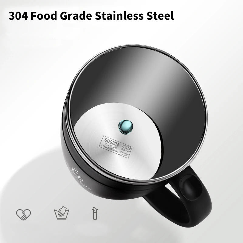 Description Picture 5 of item304 Stainless Steel Coffee Cup Mug With Lid Insulated Coffee Mug Double Wall Coffee Tumbler With Handle Heat-resistant Drinkware