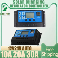 PWM 400W-1000W 12V 24V 10A-30A Waterproof Windmill Wind Turbine Generator Solar Panels Solar PWM Charge Controller Regulator