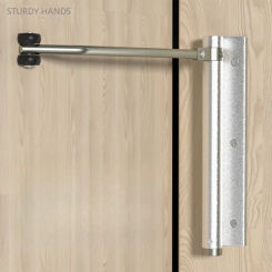 1 set of aluminum alloy automatic door closer household invisible door spring hinge automatic return buffer door closer