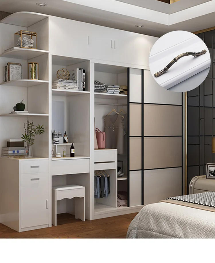 Description Picture 5 of itemBedroom Bedside Table Cabinet Wardrobe Handles Multi Colour Zinc Alloy Bamboo Joint Handles Cabinet Pulls Hardware