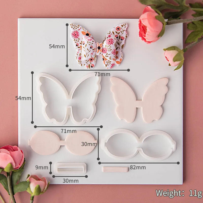 Description Picture 6 of item3Pcs Butterfly Polymer Clay Cutting Molds Clay Cutters for DIY Earrings Handmade Gift  Bowknot Hair Clip Jewelry Decor Tools