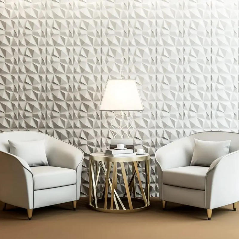 Description Picture 6 of item(pack of 12)Decorative 3D wall panel with diamond design, 30.48 cm x 30.48 cm