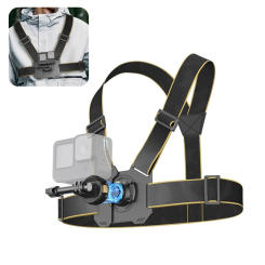 PULUZ Magnetic Quick-release Chest Strap Harness Belt For Insta360 X4 X3 / Gopro HERO12 Black/ DJI Action Camera Accessories
