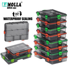 SAMOLLA Fishing Tackle Waterproof Box Lure Storage Lure Hook Boxes Baits Container Storage Case Fishing Accessories