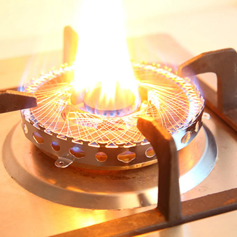 Description Picture 5 of itemStainless Steel Gas Stove Net Windproof Cooker Stove Torch Round Net Grill Pot Holder Stand Energy Saving Kitchen Accessories