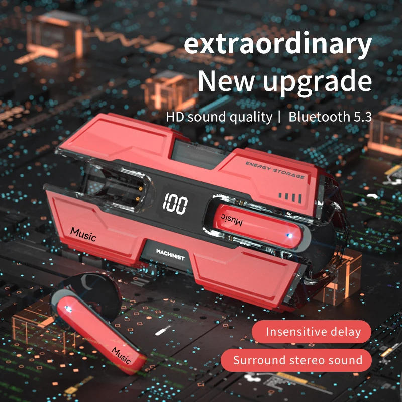 Description Picture 6 of itemSW-G20 Wireless Headphones TWS Bluetooth 5.3 Gaming Headphones Stereo Audio Earphones HiFi Dual Mode Earphones For In-sta Music