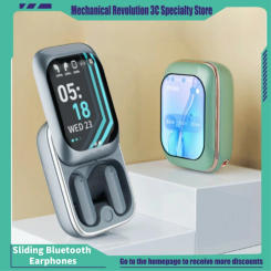 Sliding Bluetooth Earphones High-Definition Display Touch Screen Noise Reduction Ultra Long Battery Life True Wireless Earphones