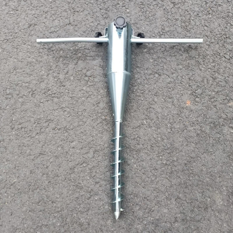 Description Picture 4 of itemBeach Umbrella Sand Anchors Portable Umbrella Anchors Base Metal Ground Screw