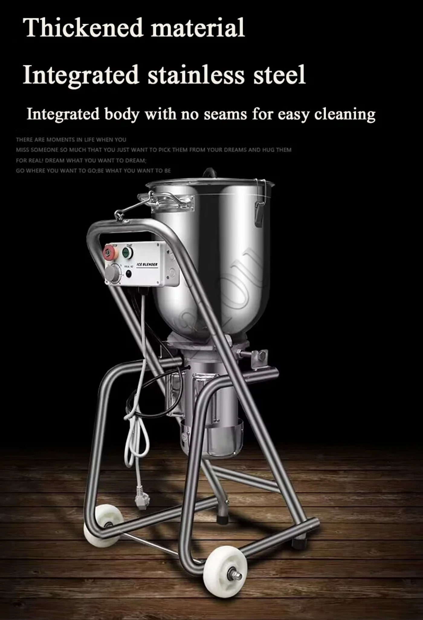 Description Picture 6 of itemElectric Ice Crusher Smoothie Shaver Ice Block Breaking Grinder Machine Commercial Ice Slush Sand Maker