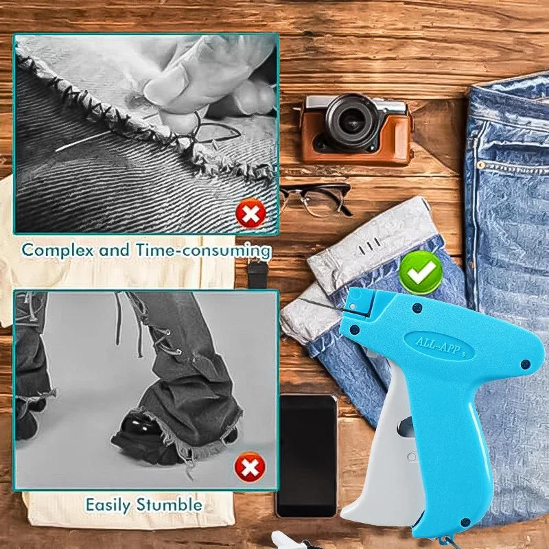 Description Picture 6 of itemClothing Tag Gun Set, Labeler Machine, with 1500 Black and 1500 White Fasteners One Replacement Needle, Price Tag Machine