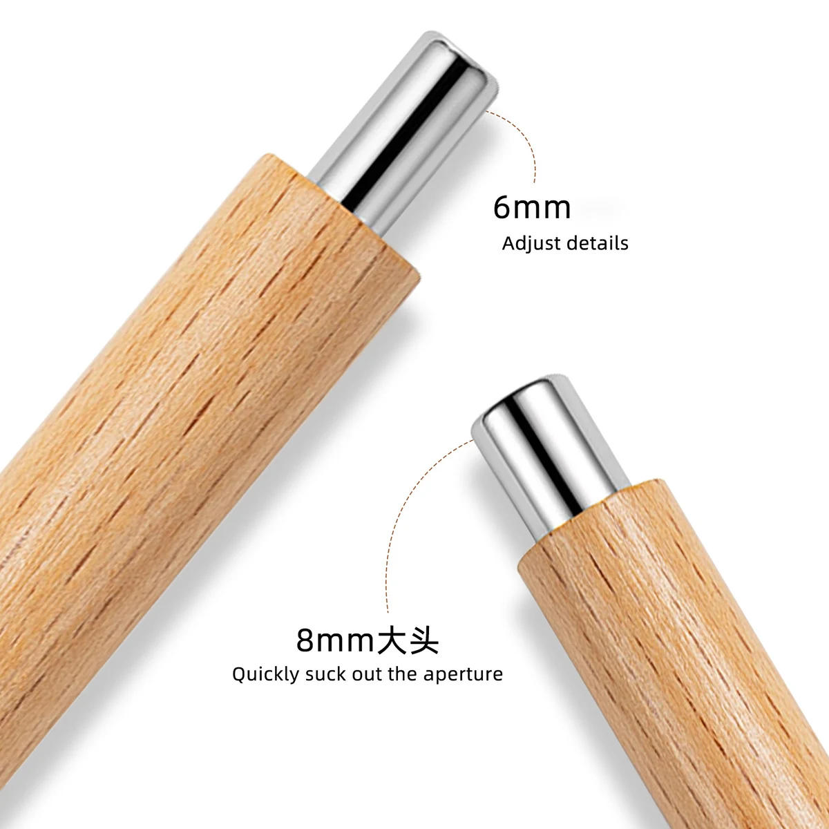 Description Picture 3 of itemDouble-End Cat Eye Magnetic Polish Gel Nail Magnet High Quality Convenient Wooden Pole Manicure Magnetic Stick For DIY Decoratio