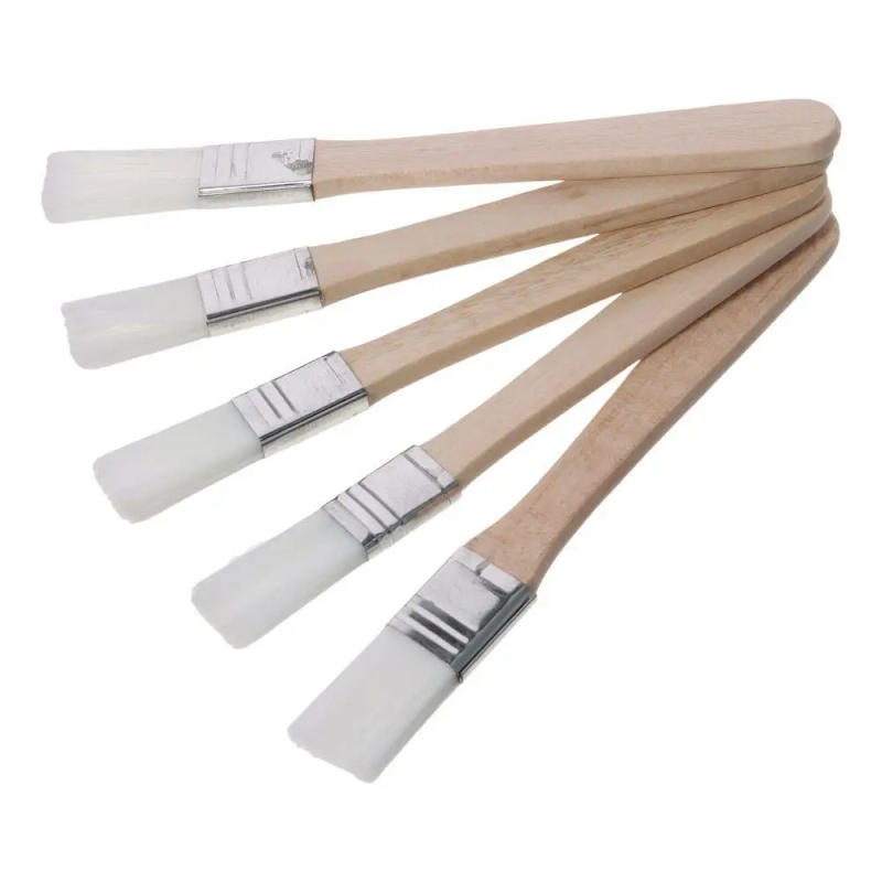 Description Picture 2 of item1/12Pcs Fences 0.5 inch Paint Brush Nylon Painting Tool Bent Head Wall