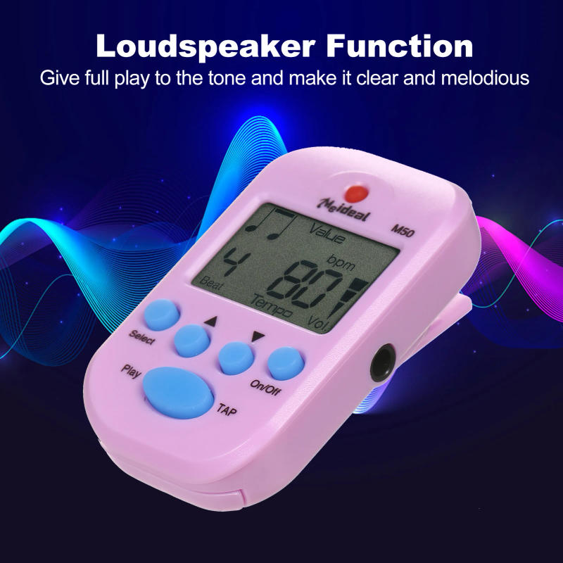 Description Picture 5 of itemDigital Metronome M50 Tempo Mini Metronome Clip-On Electronic Metronome Pocket Metronome Suitable for Guitar Piano Violin Drums