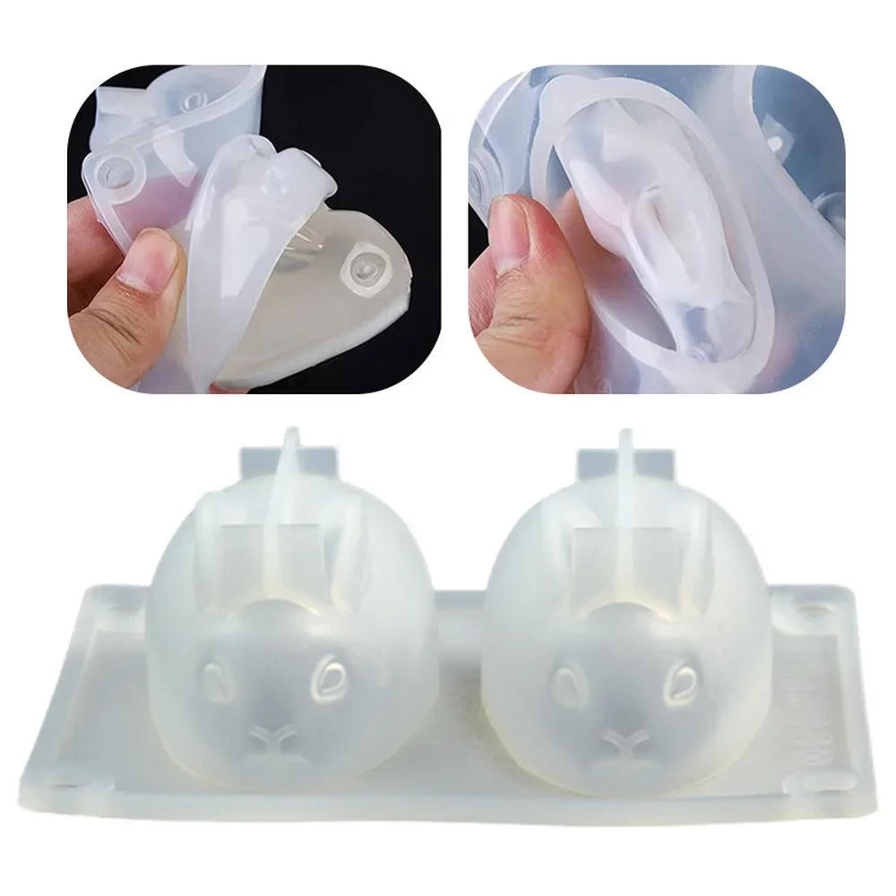 Description Picture 4 of item3D Rabbit Silicone Soap Mold DIY Candle Mould Cute Cake Pudding Chocolate Dessert Baking Accessories Candle Making Supplies