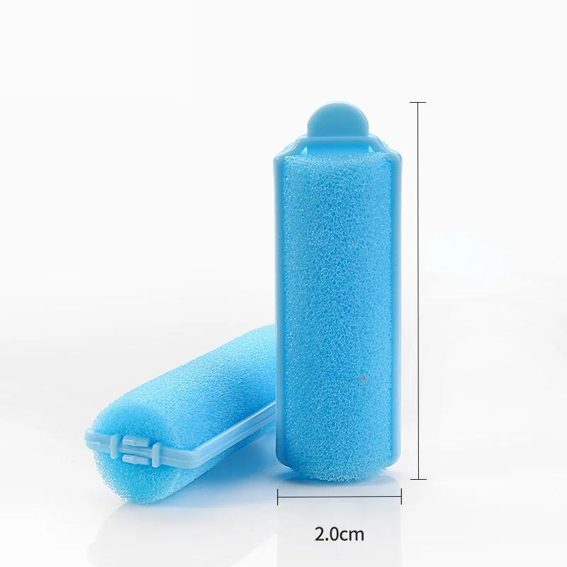 Description Picture 6 of item12PCS /Set Pink Soft Sponge Foam Cushion Hair Rollers Curlers Barber DIY Curls Hairdressing Tool DIY Home heatless wave formers
