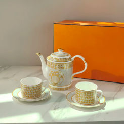 European Mosaic Coffee Cups Set Bone China Coffee Cup Teacup Saucers Tableware Coffee Teapot Dishes Afternoon Tea Set With Lo go