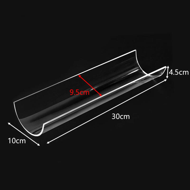 Description Picture 6 of itemThickening 30CM Cake Roll Shaping Insert Mould U-Shaped Acrylic Transparent Retainer Semicircle Pastry Baking Kitchen Tool