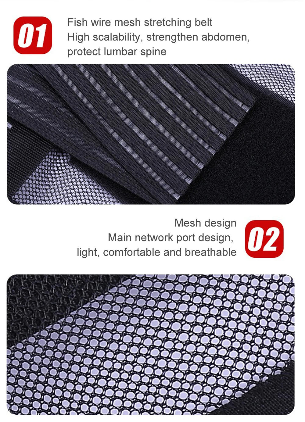 Description Picture 5 of itemLarge Size 4XL 5XL 5 Keel High Elastic Waist Posture Correction Brace Lumbar Disc Herniation Back Pain Supporter Protection Belt