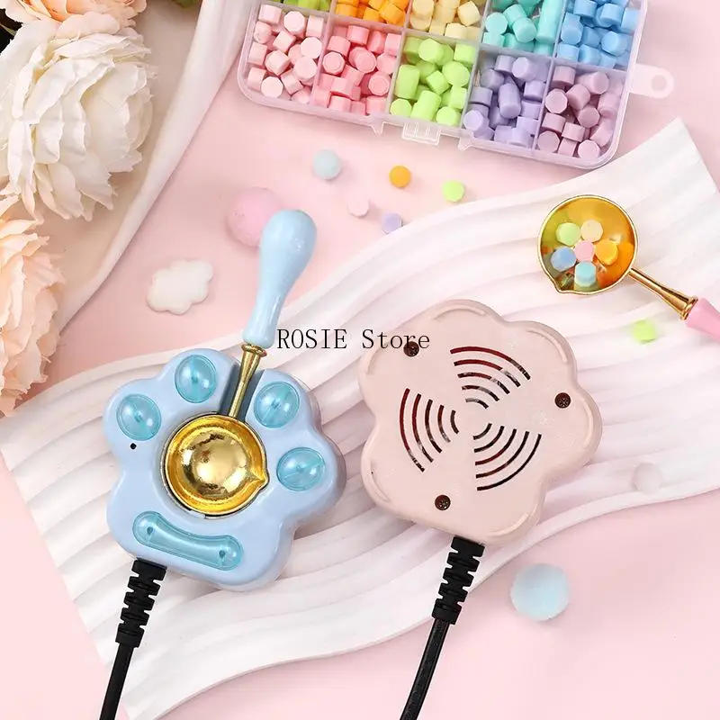 Description Picture 3 of itemStove/Spoon Stamp Set Lacquered Stamp Sealing Wax Kit DIY Craft Supplies Scrapbooking Christmas Wedding Invitation Decoration